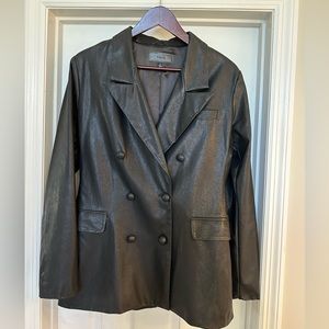 BLANKNYC Vegan Leather Blazer